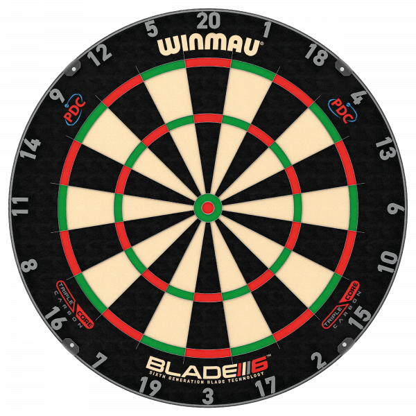 Winmau Dartboard Blade 6 Triple Core Carbon PDC