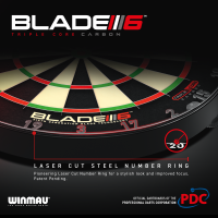 Winmau Dartboard Blade 6 Triple Core Carbon PDC