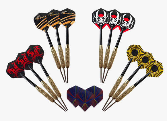 Golden Star Steeldarts-Set 18 Gramm (3 Stück)