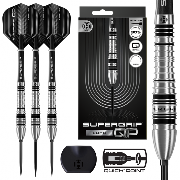 Harrows Supergrip Bomb 90% Quick Point Steeldarts