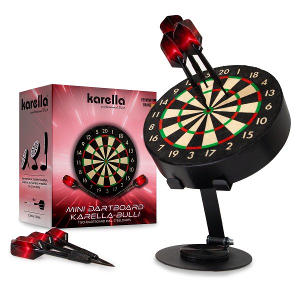 Karella Mini Dartboard Bulli inkl. Mini-Dartpfeile